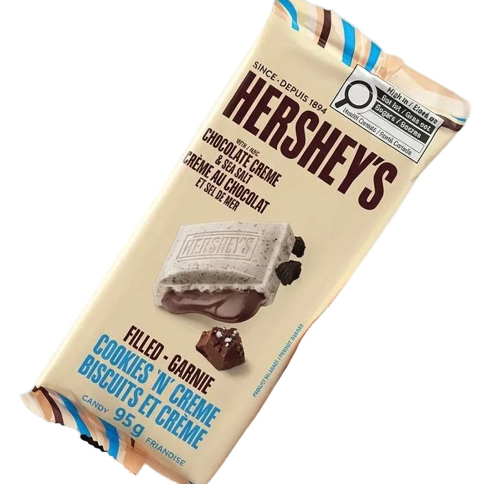 Hershey's Filled Cookies 'n' Creme with Chocolate Creme & Sea Salt Candy Bar