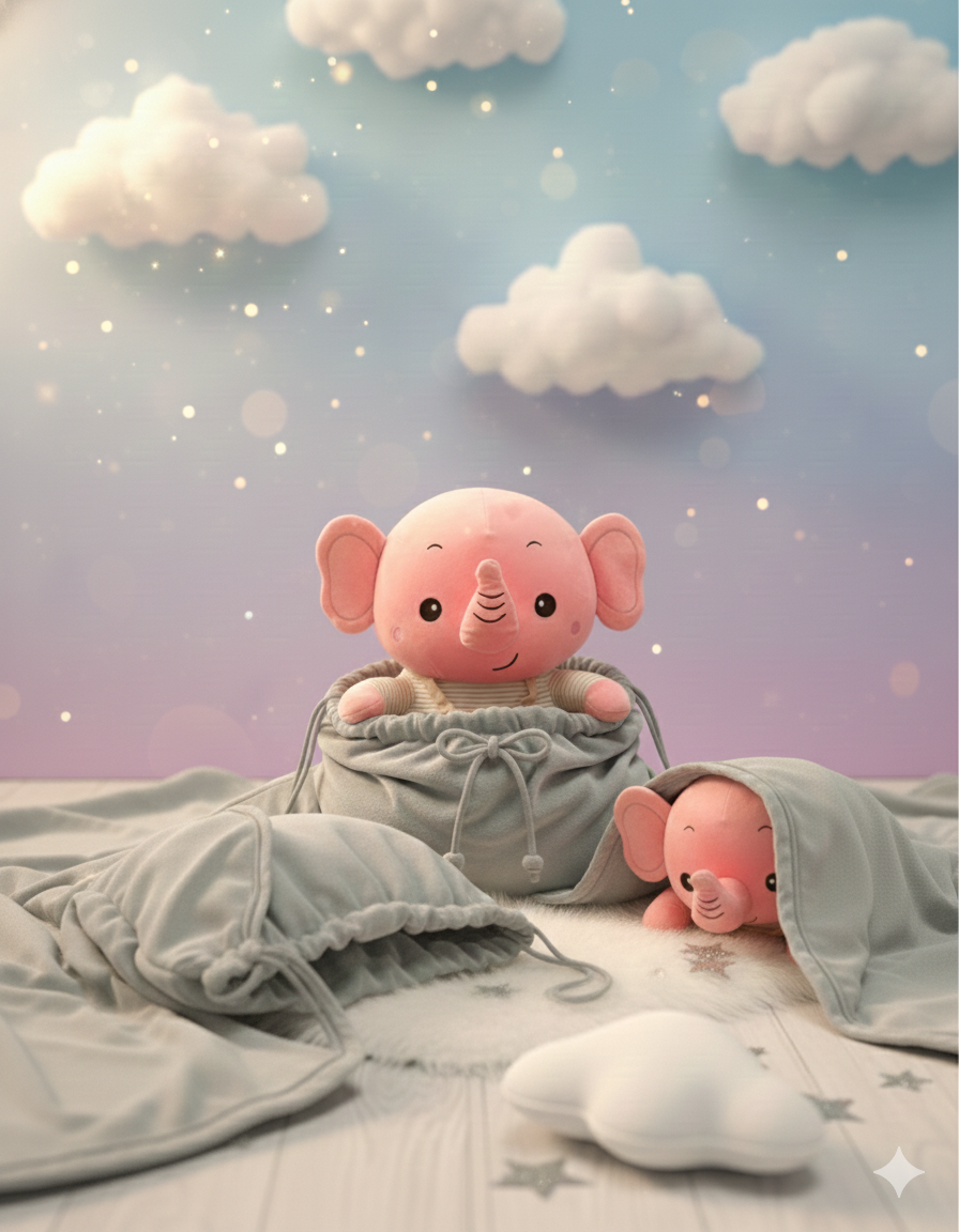 The SnugglePouch™: 2-in-1 Teddy & Blanket Set